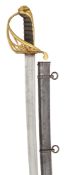 AN 1822 PATTERN EAST INDIA COMPANY INFANTRY OFFICER'S SWORD, BY PROSSER, MANUFACTURER TO THE KING,
