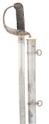 AN 1848 PATTERN OFFICER’S SWORD OF THE 2ND DRAGOONS ROYAL SCOTS GREYS, BY HENRY WILKINSON,