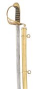 AN 1822 PATTERN INFANTRY OFFICER'S SWORD BY W. MOORE,