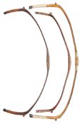THREE CHINESE COMPOSITE BOWS, QING DYNASTY, 19TH/20TH CENTURY