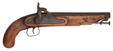 A 15 BORE PERCUSSION SERVICE PISTOL BY LACY & CO., LONDON, MID-19TH CENTURY