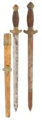 A CHINESE SHORTSWORD (DAO) AND ANOTHER, QING DYNASTY, 19TH CENTURY