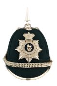 A VICTORIAN OFFICER’S BLUE CLOTH HELMET OF THE ROYAL SOUTH GLOUCESTER MILITIA, HOBSON & SONS