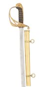 AN 1822 PATTERN GENERAL OFFICER'S SWORD BY GIBSON, MCKELLAR & CO., CALCUTTA, MID-LATE 19TH CENTURY