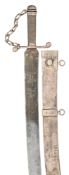 A SILVER-MOUNTED HANGER, 18TH/19TH CENTURY