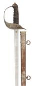 AN 1897 PATTERN INFANTRY OFFICER’S SWORD RETAILED BY HAMBURGER, ROGERS & CO.,