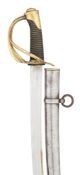 A FRENCH OTHER RANKS 1822 PATTERN LIGHT CAVALRY SABRE, NO. 996, DATED 1853