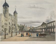 FIFTEEN FRAMED PRINTS OF THE TOWER OF LONDON