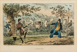 A GROUP OF EIGHT PRINTS RELATED TO DUELLING