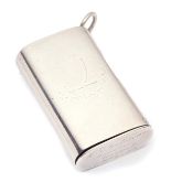 A VICTORIAN SILVER VESTA CASE, WRIGHT & DAVIES, LONDON, 1873