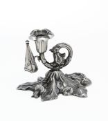A VICTORIAN NATURALISTIC SILVER CHAMBERSTICK, HENRY WILKINSON & CO., SHEFFIELD, 1844
