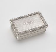 A GEORGE IV SILVER VINAIGRETTE, WILLIAM SIMPSON, BIRMINGHAM, 1828