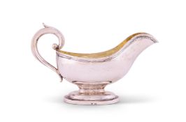 A RUSSIAN SILVER SAUCEBOAT, JAKOB WIBERG, MOSCOW, 1845