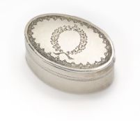 A GEORGE III SILVER NUTMEG GRATER, SAMUEL PEMBERTON, BIRMINGHAM, 1802