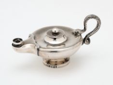 A VICTORIAN SILVER CIGAR LIGHTER, PROBABLY CRESWICK & CO., SHEFFIELD, 1871