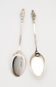 TWELVE VICTORIAN SILVER ICE CREAM SCOOPS, WALKER & HALL, SHEFFIELD, SIX 1884, SIX 1887