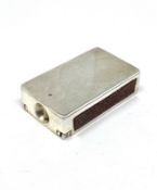 A VICTORIAN SILVER COMBINATION VESTA CHEROOT CUTTER CASE, HENRY STUART BROWN, LONDON 1888