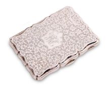 A VICTORIAN SILVER CARD CASE, FLORENCE WARDEN OF BIRMINGHAM, CHESTER, 1897