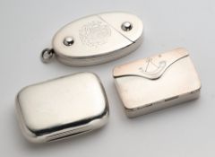 A VICTORIAN SILVER VESTA CASE, WILLIAM NAYLOR, LONDON, 1877
