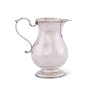 A GEORGE II SILVER CREAM JUG, BENJAMIN WEST, LONDON, 1743