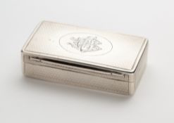 A VICTORIAN SILVER COMBINED SLOW MATCH AND VESTA CASE, RAWLINGS & SUMMERS, LONDON, 1865