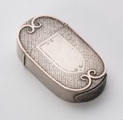 A VICTORIAN SILVER VESTA CASE, MAKER'S MARK JW, BIRMINGHAM, 1881