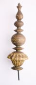 A GILT COPPER FINIAL, INDIA, 18TH/19TH CENTURY