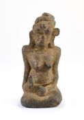 A MAJAPAHIT BRONZE FIGURE OF A WOMAN, JAVA, CIRCA 14TH CENTURY