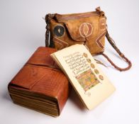 A QUR'AN AND LEATHER CASE, NORTH AFRICA