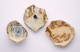 THREE ISLAMIC POTTERY FRAGMENTS