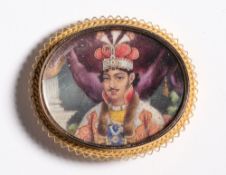 A PORTRAIT OF NASIR UD-DIN HAIDAR SHAH, NAWAB OF OUDH (1827-37), LUCKNOW, CIRCA 1860