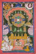A SRINATHJI PAINTING, NATHDWARA, INDIA, CIRCA 1900
