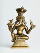 A BRONZE FIGURE OF GANESHA, INDIA, EARLY 20TH CENTURY