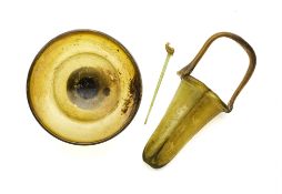 TWO ROMAN AMBER GLASS VESSELS, CIRCA 3RD-4TH CENTURY A.D.