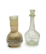 TWO LATE ROMAN GLASS JARS, 4TH-6TH CENTURY A.D.