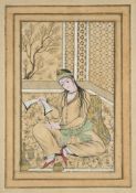 TWO SAFAVID STYLE PAINTINGS