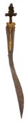 A RARE SOUTH INDIA SWORD (KOPIS), PROBABLY 15TH CENTURY, THAVANJOUR, TAMIL NADU