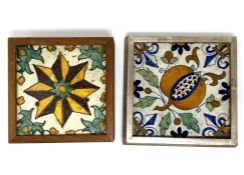 A DELFT 'POMEGRANATE' TILE, EARLY 17TH CENTURY