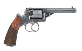 A CONTINENTAL PERCUSSION SELF-COCKING FIVE-SHOT REVOLVER OF SMALL BORE