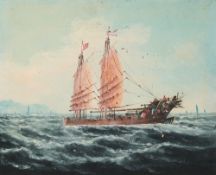 CHINESE SCHOOL, FOUR PAINTINGS OF JUNKS, EARLY 20TH CENTURY