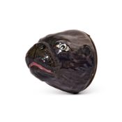 AN ENAMEL 'PUG' (OR SEAL) BONBONNIERE