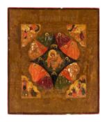 AN ICON OF THE BURNING BUSH, RUSSIAN, CIRCA 1800