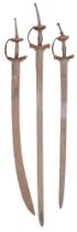 THREE INDIAN FIRANGIS, 17TH/18TH CENTURY