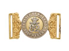AN OFFICER'S WAISTBELT CLASP OF THE 82ND PRINCE OF WALES'S VOLUNTEERS