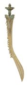 A RARE SOUTH INDIAN COPPER ALLOY SWORD (KOPIS KADUTHALA), PROBABLY 18TH/19TH CENTURY, KERALA
