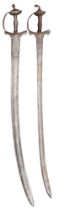 TWO INDIAN FIRANGIS, 17TH/18TH CENTURY