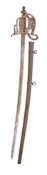 A SCOTTISH OFFICER’S 1828 PATTERN BASKET-HILTED SWORD, LATE 19TH CENTURY