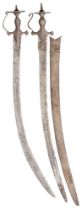 TWO INDIAN TULWARS, 18TH/19TH CENTURY