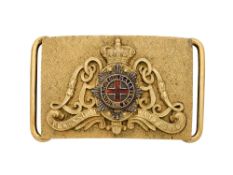 AN OFFICER'S WAISTBELT PLATE OF THE LIFE GUARDS