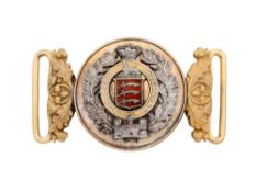 A WAISTBELT CLASP OF THE ESSEX REGIMENT